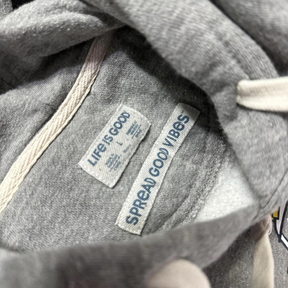 Life Is Good Hoodie Gray Jake Rocket Dog Camping Van Pullover Casaul Men’s Large - Picture 4 of 11
